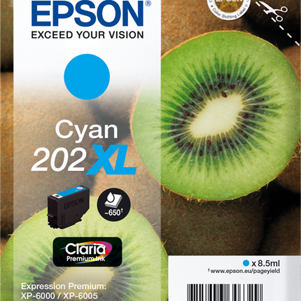 Epson 202XL Cyan Druckerpatrone C13T02H24010