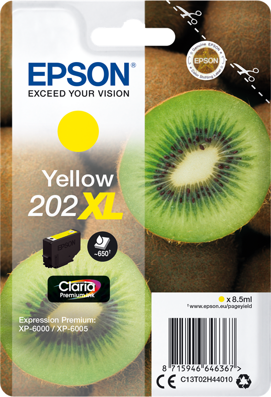 Epson 202XL Gelb Druckerpatrone C13T02H44010