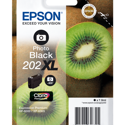 Epson 202XL Schwarz (Foto) Druckerpatrone C13T02H14010