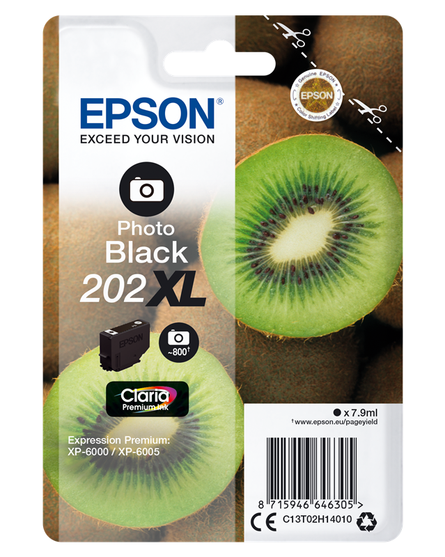 Epson 202XL Schwarz (Foto) Druckerpatrone C13T02H14010