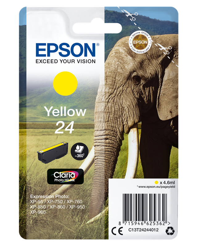 Epson 24 Gelb Druckerpatrone C13T24244012