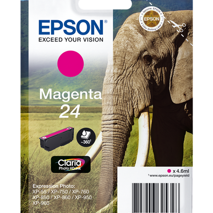 Epson 24 Magenta Druckerpatrone C13T24234012