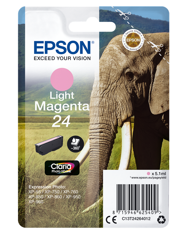 Epson 24 Pink (hell) Druckerpatrone C13T24264012