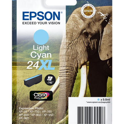 Epson 24 XL Cyan (hell) Druckerpatrone C13T24354012