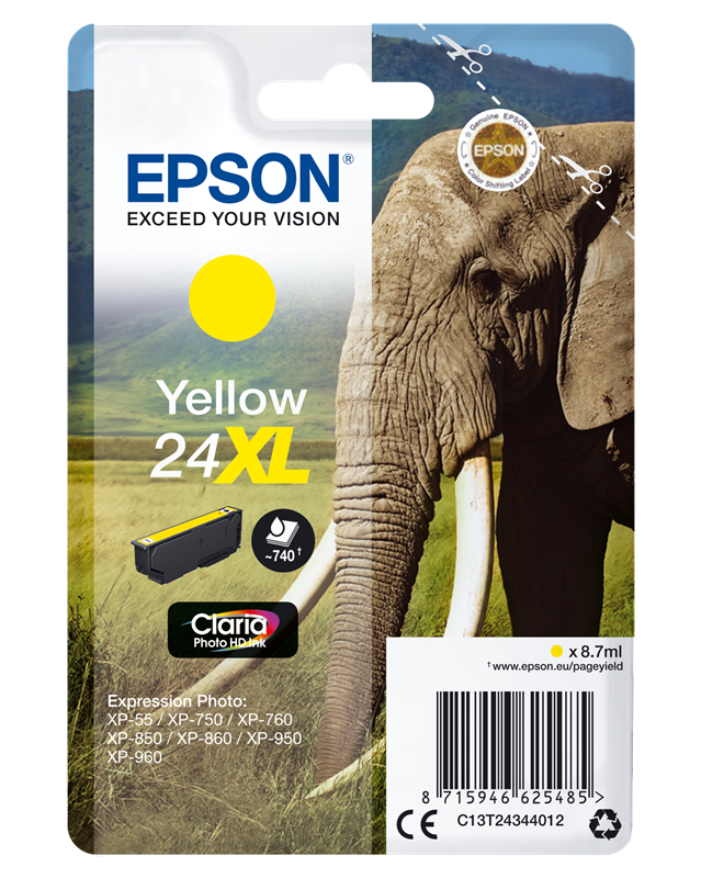 Epson 24 XL Gelb Druckerpatrone C13T24344012