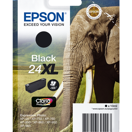 Epson 24 XL Schwarz Druckerpatrone C13T24314012
