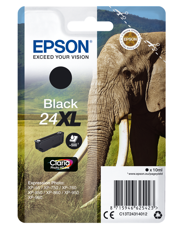 Epson 24 XL Schwarz Druckerpatrone C13T24314012