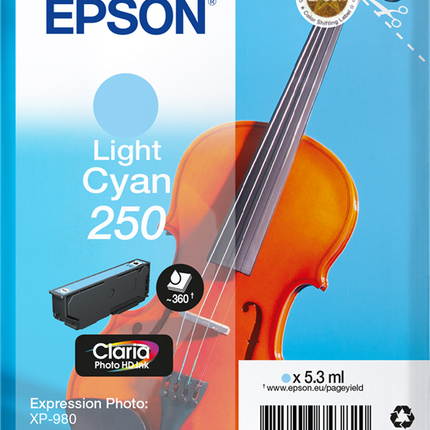 Epson 250 Cyan (hell) Druckerpatrone C13T16N54010