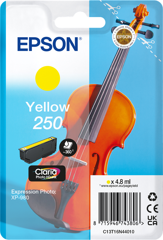 Epson 250 Gelb Druckerpatrone C13T16N44010