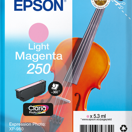 Epson 250 Helles Magenta Druckerpatrone C13T16N64010
