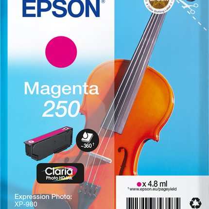 Epson 250 Magenta Druckerpatrone C13T16N34010