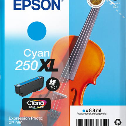 Epson 250 XL Cyan Druckerpatrone C13T16P24010
