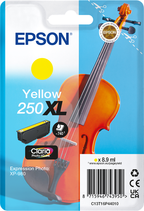 Epson 250 XL Gelb Druckerpatrone C13T16P44010