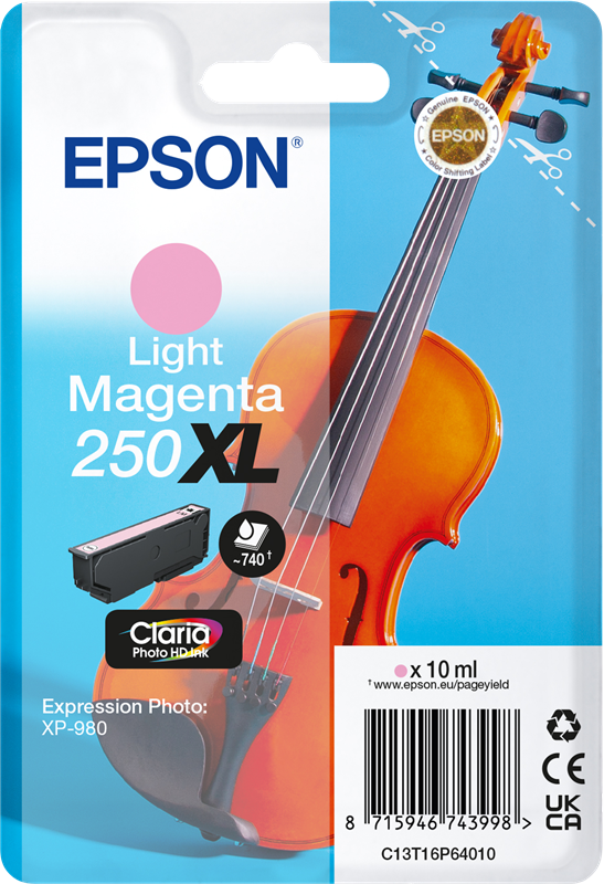 Epson 250 XL Helles Magenta Druckerpatrone C13T16P64010