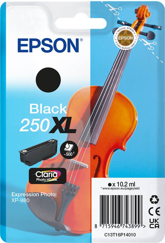 Epson 250 XL Schwarz Druckerpatrone C13T16P14010