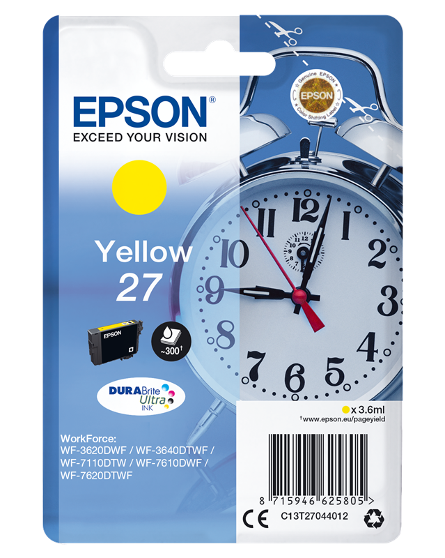 Epson 27 Gelb Druckerpatrone C13T27044012