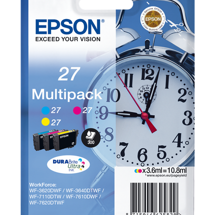 Epson 27 Multipack Cyan / Magenta / Gelb