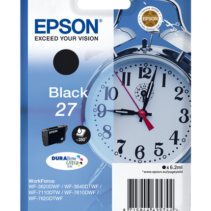 Epson 27 Schwarz Druckerpatrone C13T27014012