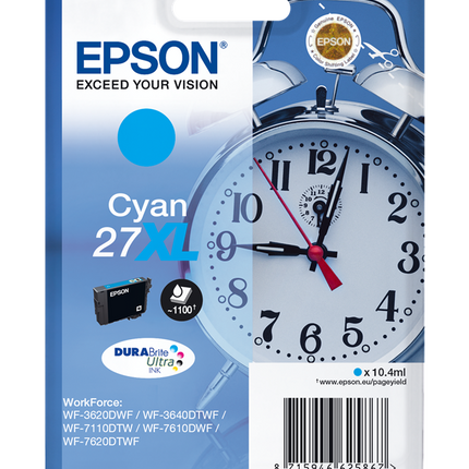 Epson 27 XL Cyan Druckerpatrone C13T27124012