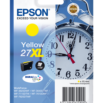 Epson 27 XL Gelb Druckerpatrone C13T27144012
