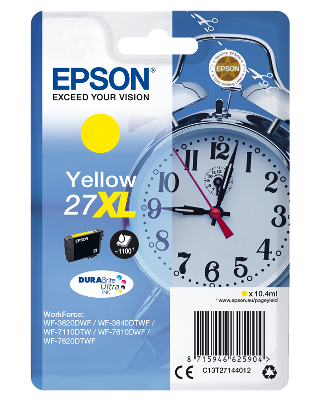 Epson 27 XL Gelb Druckerpatrone C13T27144012