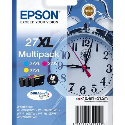 Epson 27 XL Multipack Cyan / Magenta / Gelb