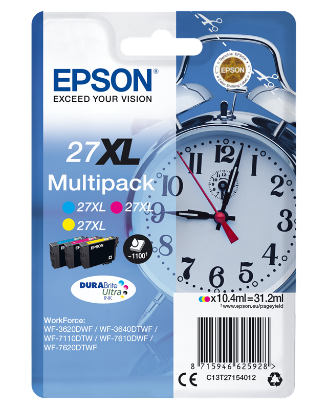 Epson 27 XL Multipack Cyan / Magenta / Gelb
