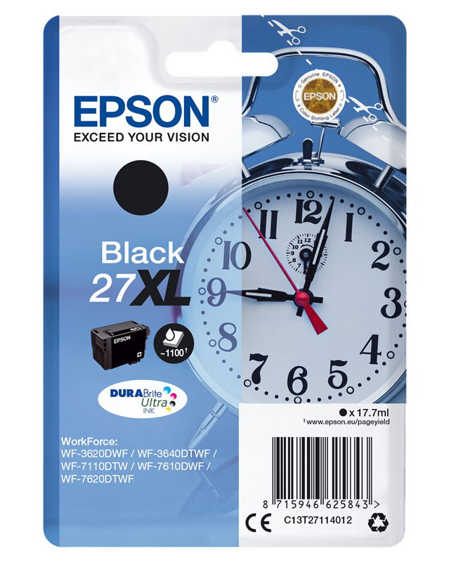 Epson 27 XL Schwarz Druckerpatrone