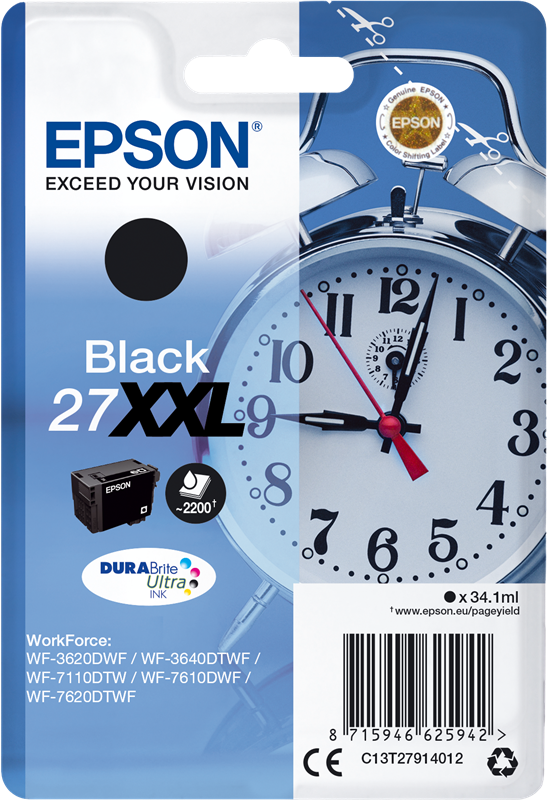 Epson 27 XXL Schwarz Druckerpatrone