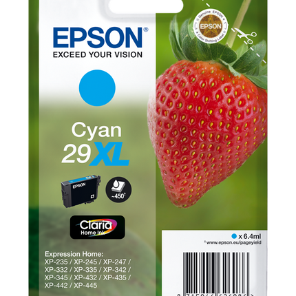 Epson 29 XL Cyan Druckerpatrone C13T29924012