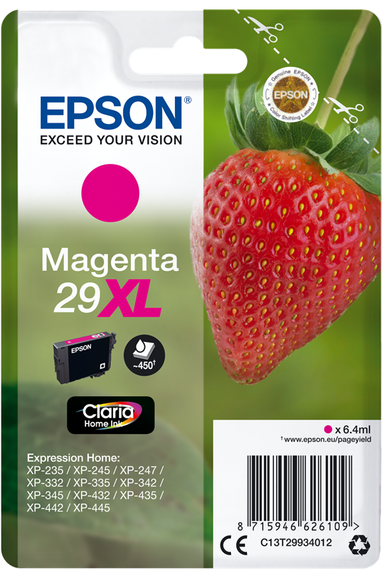 Epson 29 XL Magenta Druckerpatrone C13T29934012