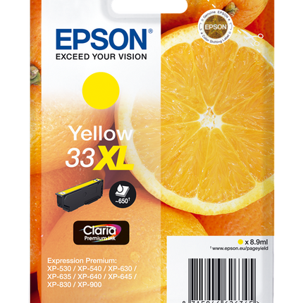 Epson 33 XL Gelb Druckerpatrone C13T33644012