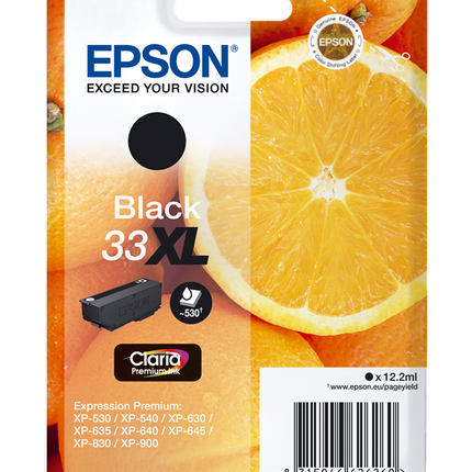 Epson 33 XL Schwarz Druckerpatrone C13T33514012