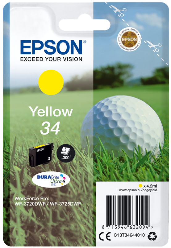 Epson 34 Gelb Druckerpatrone C13T34644010