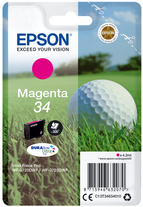 Epson 34 Magenta Druckerpatrone C13T34634010