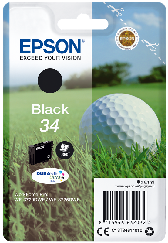 Epson 34 Schwarz Druckerpatrone C13T34614010