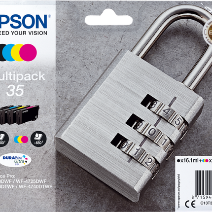 Epson 35 Multipack Schwarz / Cyan / Magenta / Gelb