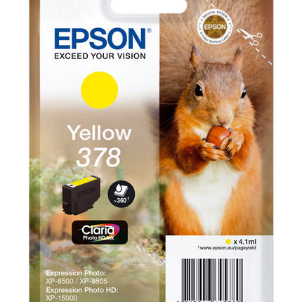 Epson 378 Gelb Druckerpatrone C13T37844010