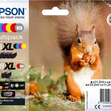 Epson 378XL+478XL Multipack Schwarz / Cyan / Magenta / Gelb / Rot / Grau
