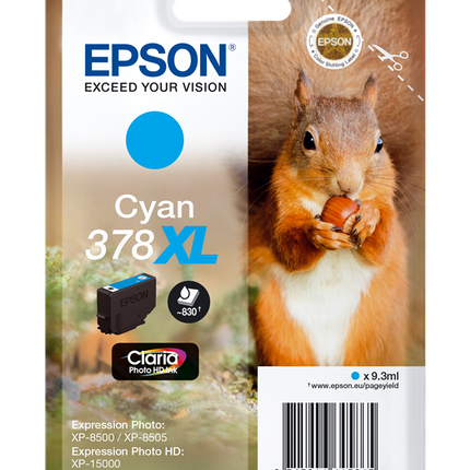 Epson 378XL Cyan Druckerpatrone C13T37924010