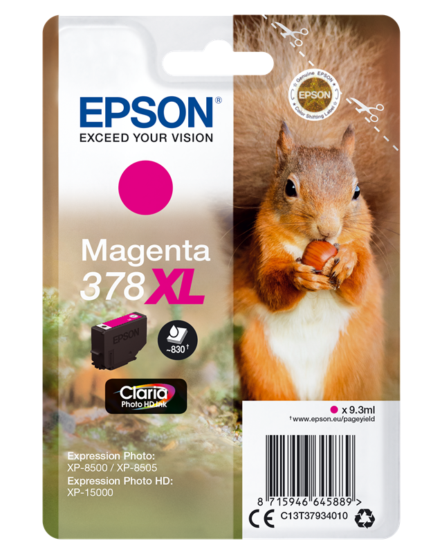 Epson 378XL Magenta Druckerpatrone C13T37934010