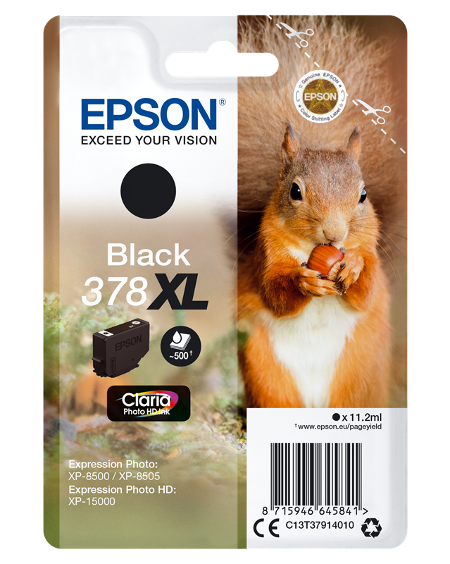 Epson 378XL Schwarz Druckerpatrone C13T37914010