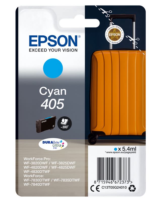 Epson 405 Cyan Druckerpatrone C13T05G24010