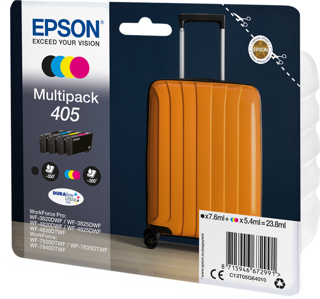 Epson 405 Multipack Schwarz / Cyan / Magenta / Gelb