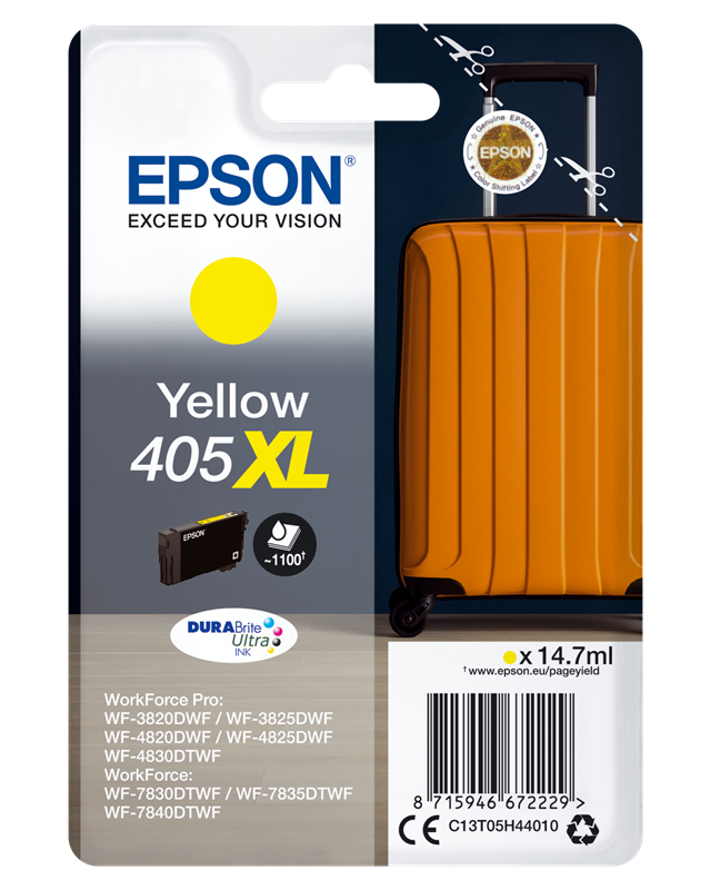 Epson 405 XL Gelb Druckerpatrone C13T05H44010