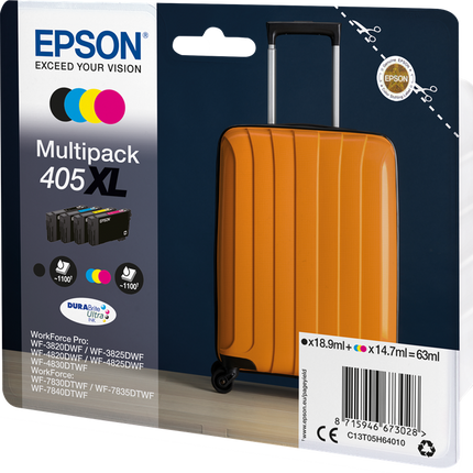 Epson 405XL Multipack Schwarz / Cyan / Magenta / Gelb