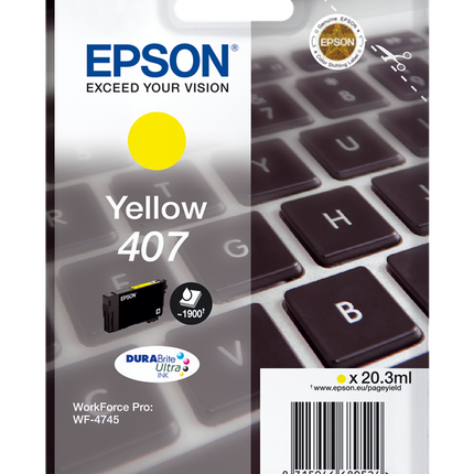 Epson 407 Gelb Druckerpatrone C13T07U440