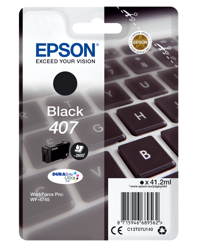 Epson 407 Schwarz Druckerpatrone