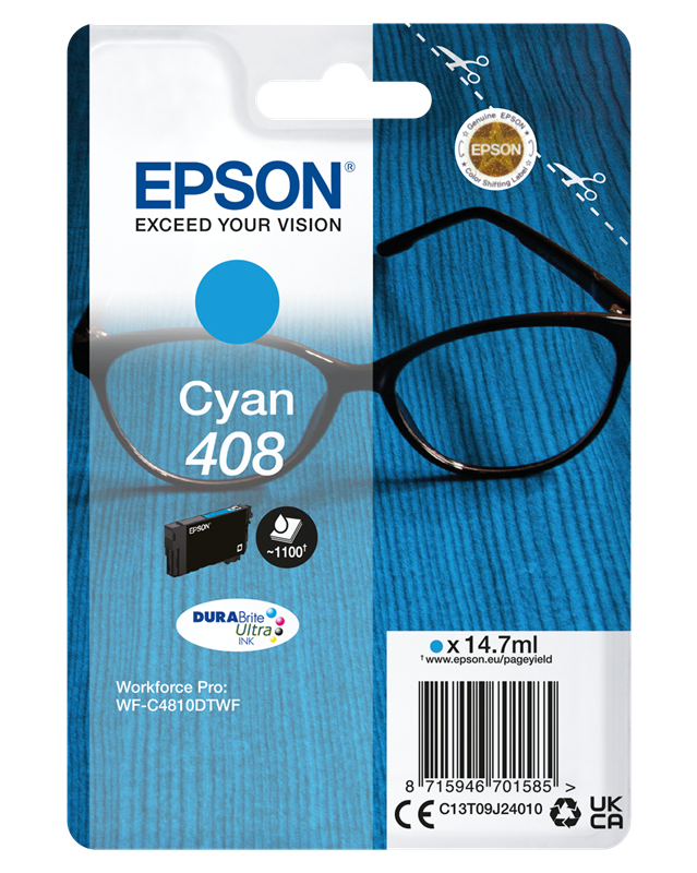 Epson 408 Cyan Druckerpatrone