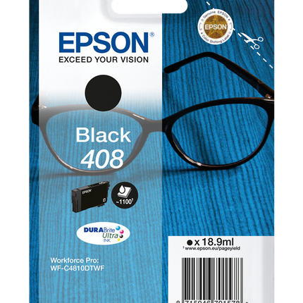 Epson 408 Schwarz Druckerpatrone C13T09J14010